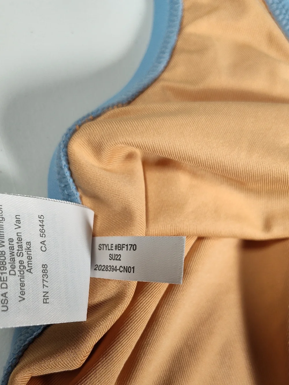 J. Crew Bow one-shoulder one-piece swimsuit light blue mist 12 - Picture 13 of 15
